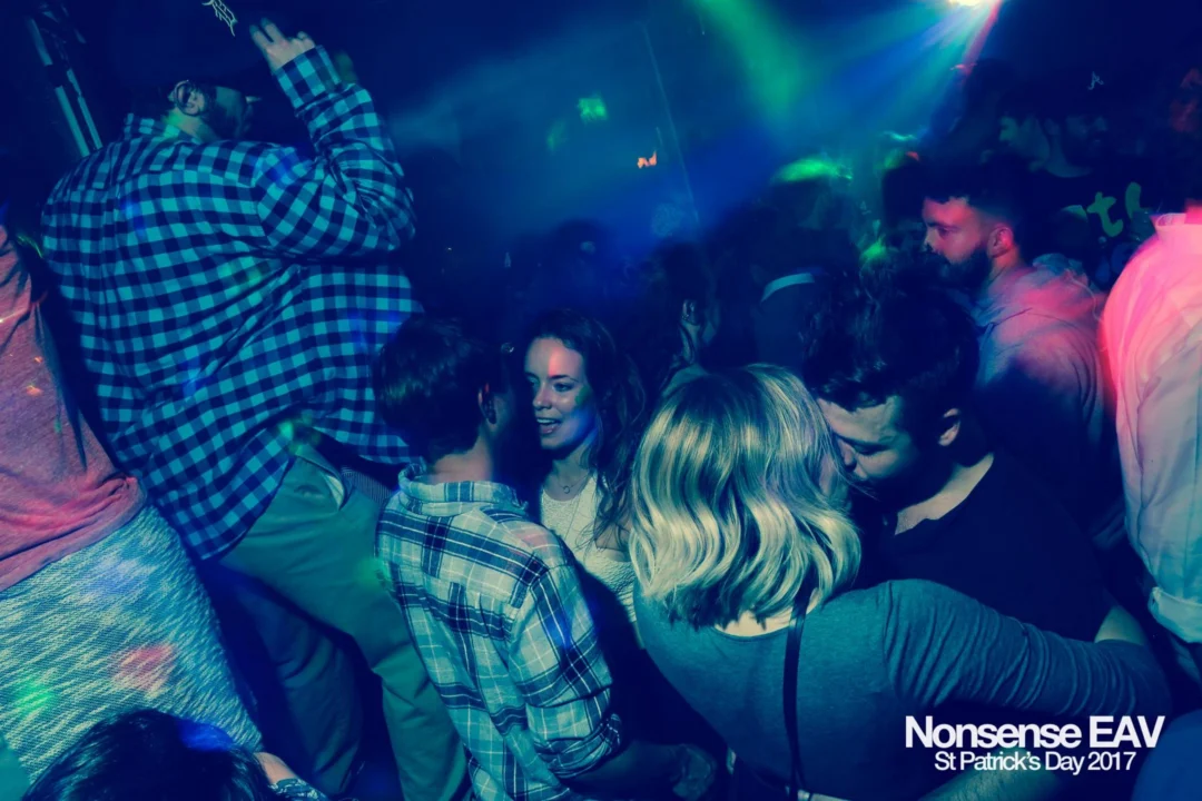 Nonsense EAV - St Pats 2017! It was so green! There was a giant rainbow and pot of gold! There was Dance Bunny sharing Lucky Charms! Crowd surfing leprechaun! Kimber was the DJ! 3rd Friday of Every Month at The Basement in East Atlanta.