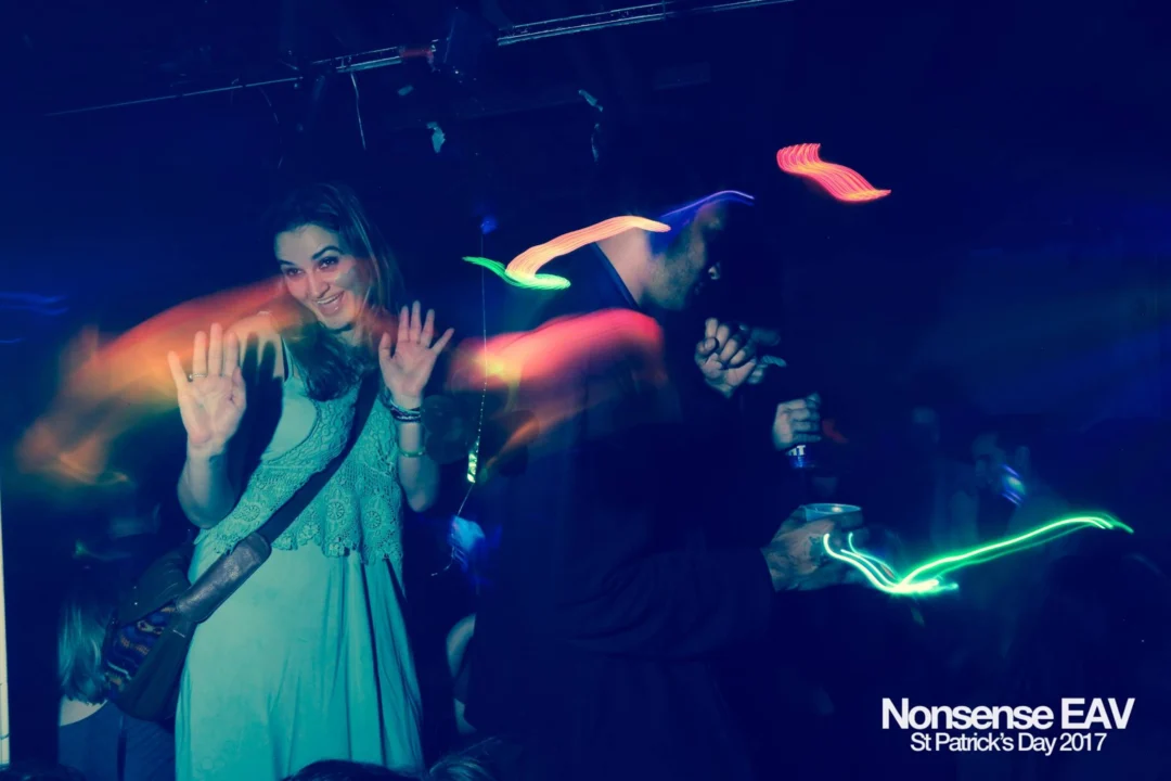 Nonsense EAV - St Pats 2017! It was so green! There was a giant rainbow and pot of gold! There was Dance Bunny sharing Lucky Charms! Crowd surfing leprechaun! Kimber was the DJ! 3rd Friday of Every Month at The Basement in East Atlanta.
