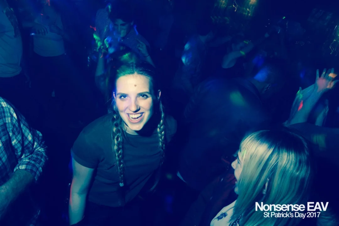 Nonsense EAV - St Pats 2017! It was so green! There was a giant rainbow and pot of gold! There was Dance Bunny sharing Lucky Charms! Crowd surfing leprechaun! Kimber was the DJ! 3rd Friday of Every Month at The Basement in East Atlanta.