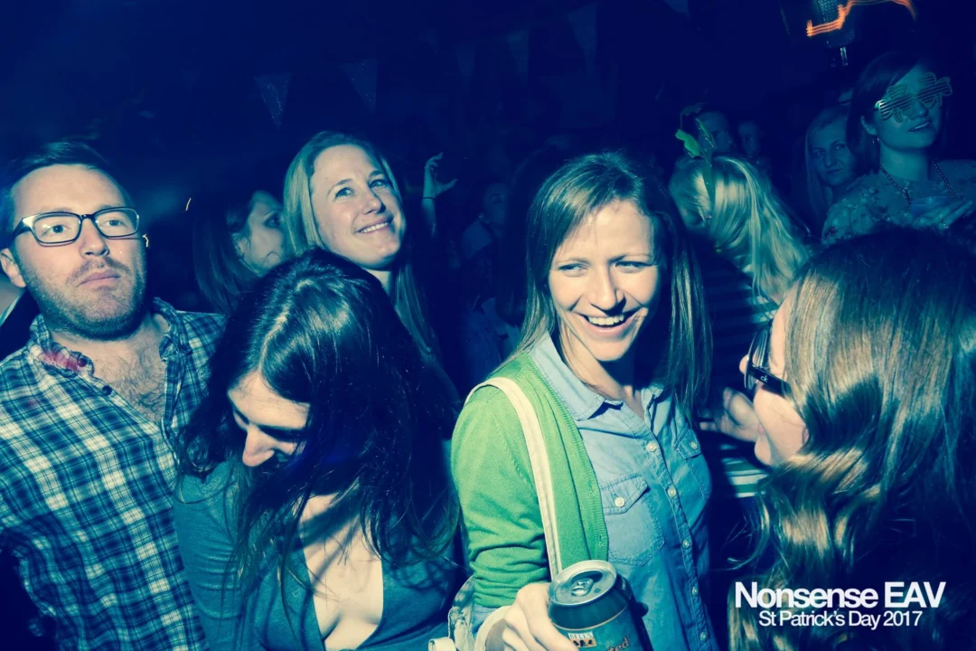 Nonsense EAV - St Pats 2017! It was so green! There was a giant rainbow and pot of gold! There was Dance Bunny sharing Lucky Charms! Crowd surfing leprechaun! Kimber was the DJ! 3rd Friday of Every Month at The Basement in East Atlanta.