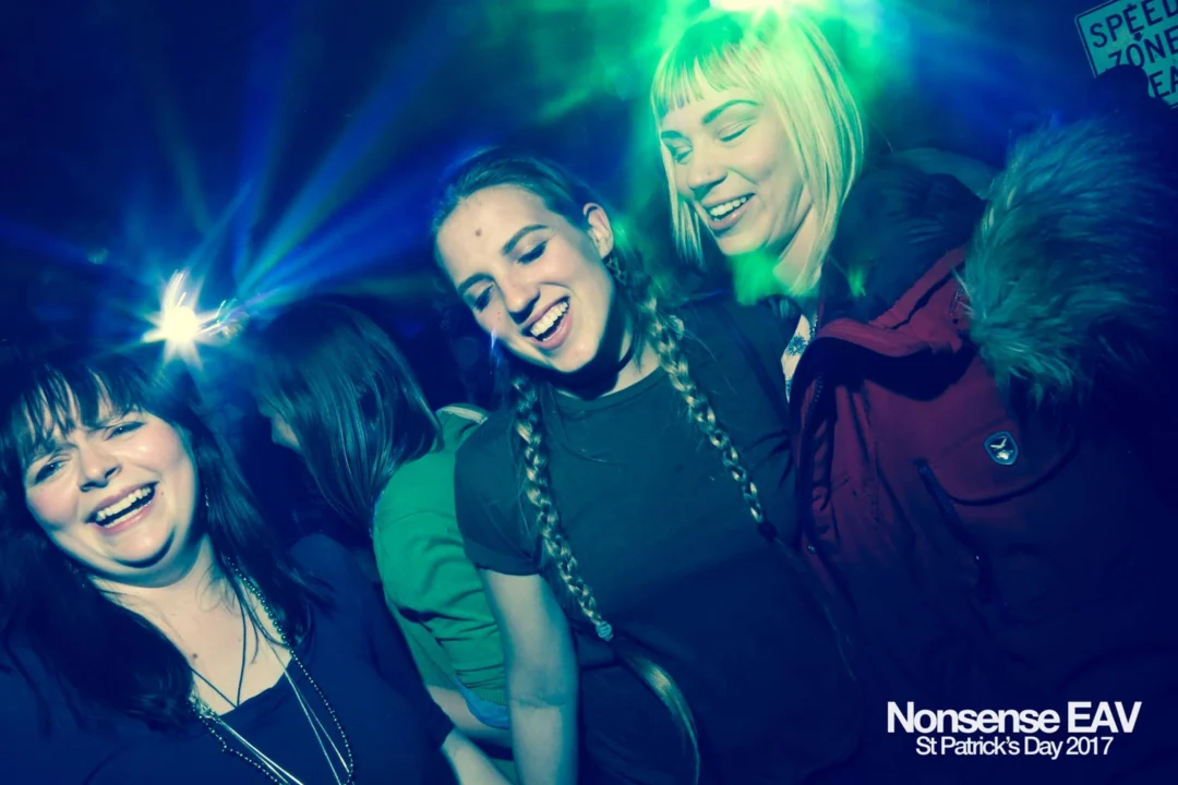 Nonsense EAV - St Pats 2017! It was so green! There was a giant rainbow and pot of gold! There was Dance Bunny sharing Lucky Charms! Crowd surfing leprechaun! Kimber was the DJ! 3rd Friday of Every Month at The Basement in East Atlanta.