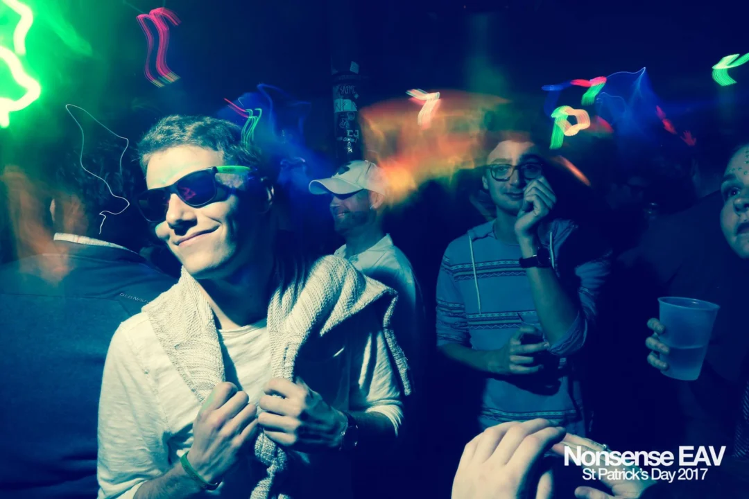 Nonsense EAV - St Pats 2017! It was so green! There was a giant rainbow and pot of gold! There was Dance Bunny sharing Lucky Charms! Crowd surfing leprechaun! Kimber was the DJ! 3rd Friday of Every Month at The Basement in East Atlanta.