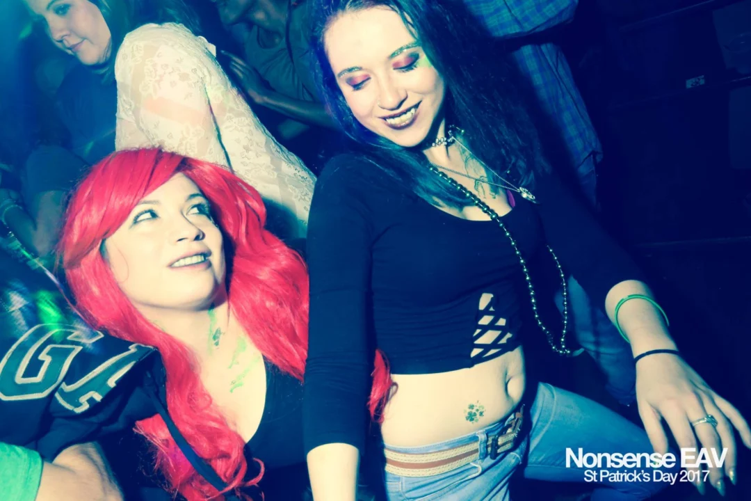 Nonsense EAV - St Pats 2017! It was so green! There was a giant rainbow and pot of gold! There was Dance Bunny sharing Lucky Charms! Crowd surfing leprechaun! Kimber was the DJ! 3rd Friday of Every Month at The Basement in East Atlanta.