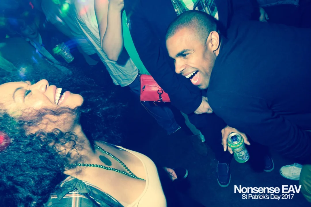 Nonsense EAV - St Pats 2017! It was so green! There was a giant rainbow and pot of gold! There was Dance Bunny sharing Lucky Charms! Crowd surfing leprechaun! Kimber was the DJ! 3rd Friday of Every Month at The Basement in East Atlanta.