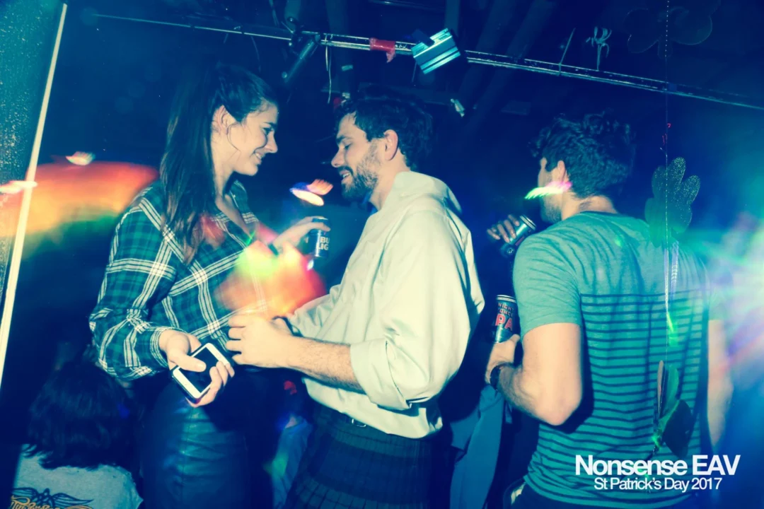 Nonsense EAV - St Pats 2017! It was so green! There was a giant rainbow and pot of gold! There was Dance Bunny sharing Lucky Charms! Crowd surfing leprechaun! Kimber was the DJ! 3rd Friday of Every Month at The Basement in East Atlanta.