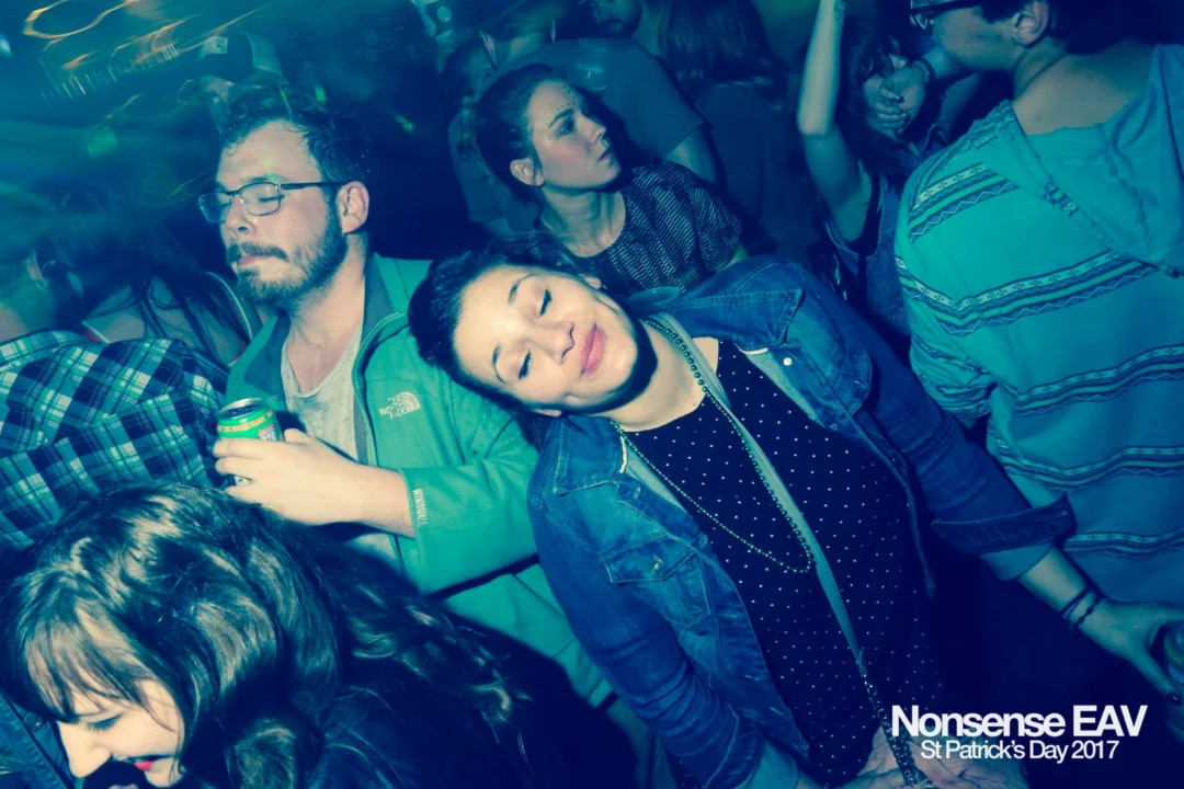 Nonsense EAV - St Pats 2017! It was so green! There was a giant rainbow and pot of gold! There was Dance Bunny sharing Lucky Charms! Crowd surfing leprechaun! Kimber was the DJ! 3rd Friday of Every Month at The Basement in East Atlanta.