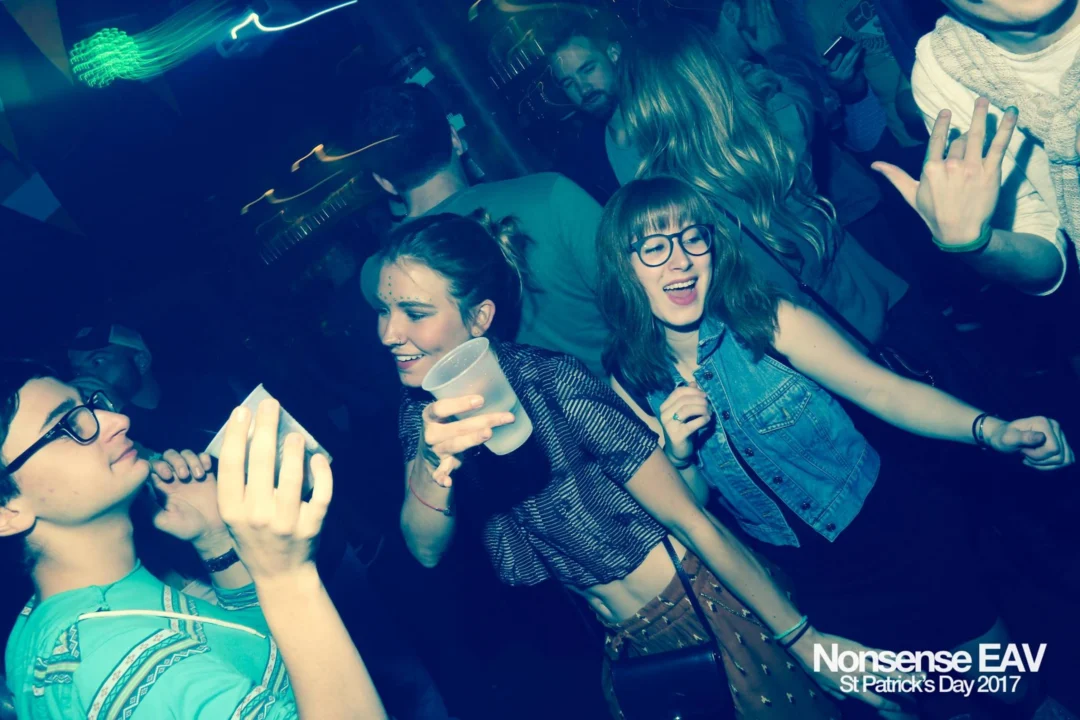 Nonsense EAV - St Pats 2017! It was so green! There was a giant rainbow and pot of gold! There was Dance Bunny sharing Lucky Charms! Crowd surfing leprechaun! Kimber was the DJ! 3rd Friday of Every Month at The Basement in East Atlanta.