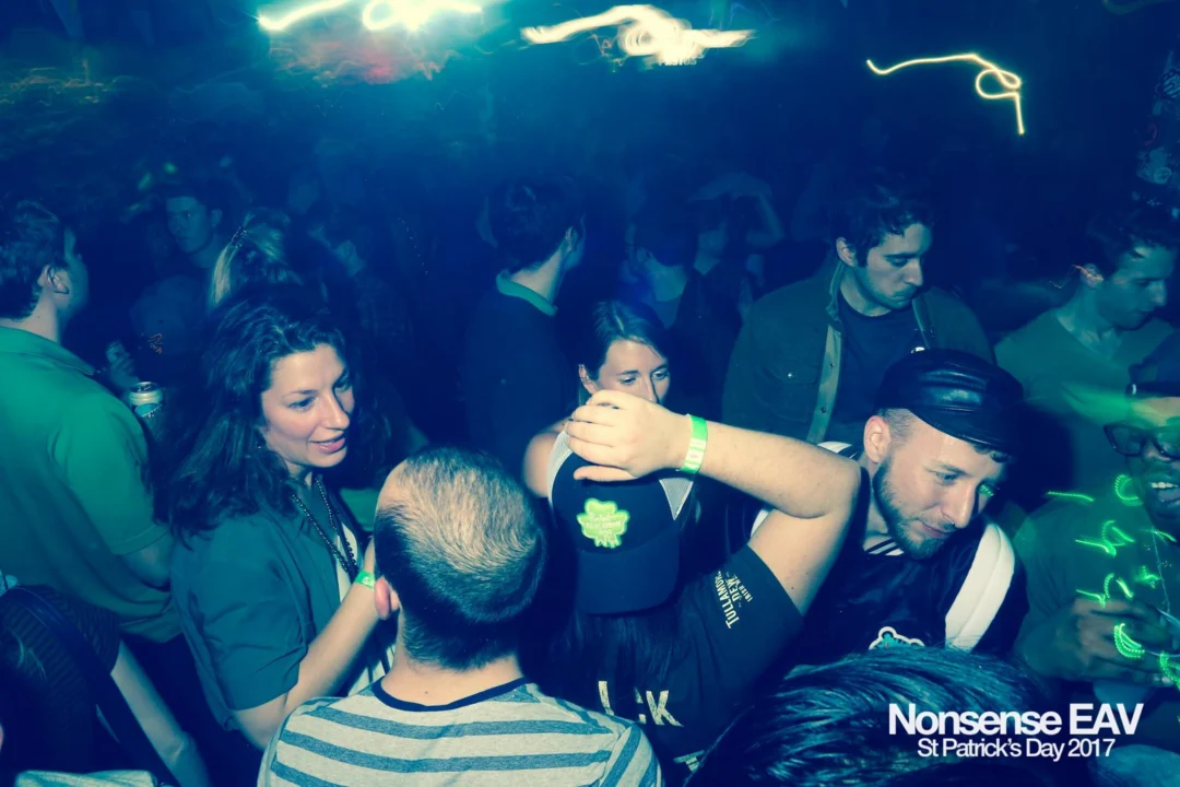 Nonsense EAV - St Pats 2017! It was so green! There was a giant rainbow and pot of gold! There was Dance Bunny sharing Lucky Charms! Crowd surfing leprechaun! Kimber was the DJ! 3rd Friday of Every Month at The Basement in East Atlanta.