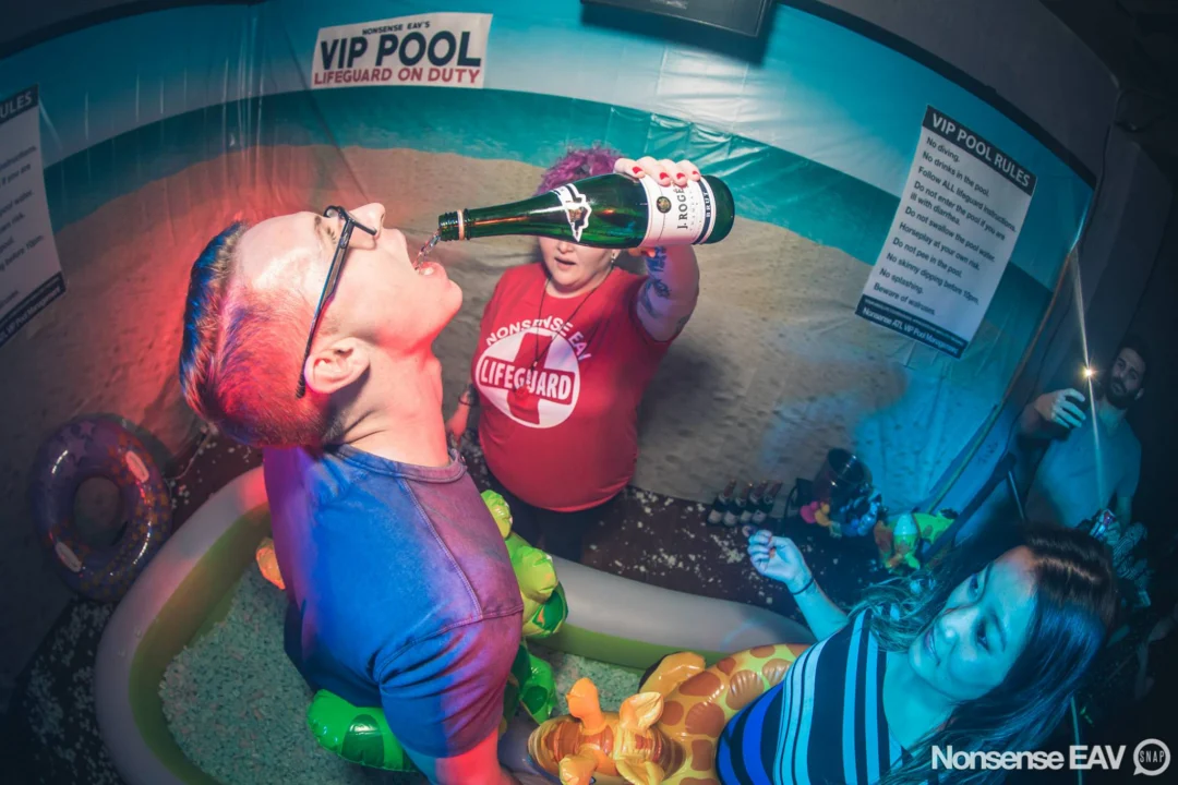 Nonsense EAV - April 2017! The DJ was Kimber. VIP POOL! Things got ridiculous. 3rd Fridays at The Basement in East Atlanta. Tag your friends! Photos by Oh Snap!