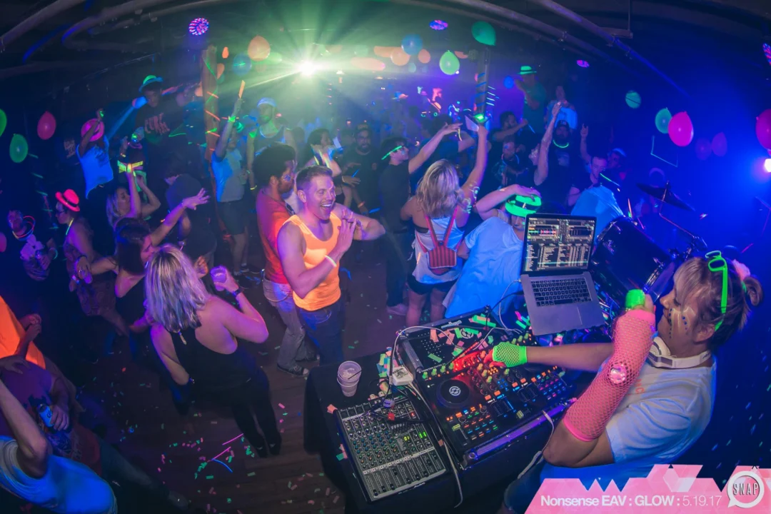 Nonsense EAV: GLOW Indie Dance Party - May 2017 at The Basement, East Atlanta. Something fun on the 3rd Friday of every month. Kimber is the DJ. Photos by Oh Snap! Tag your friends!