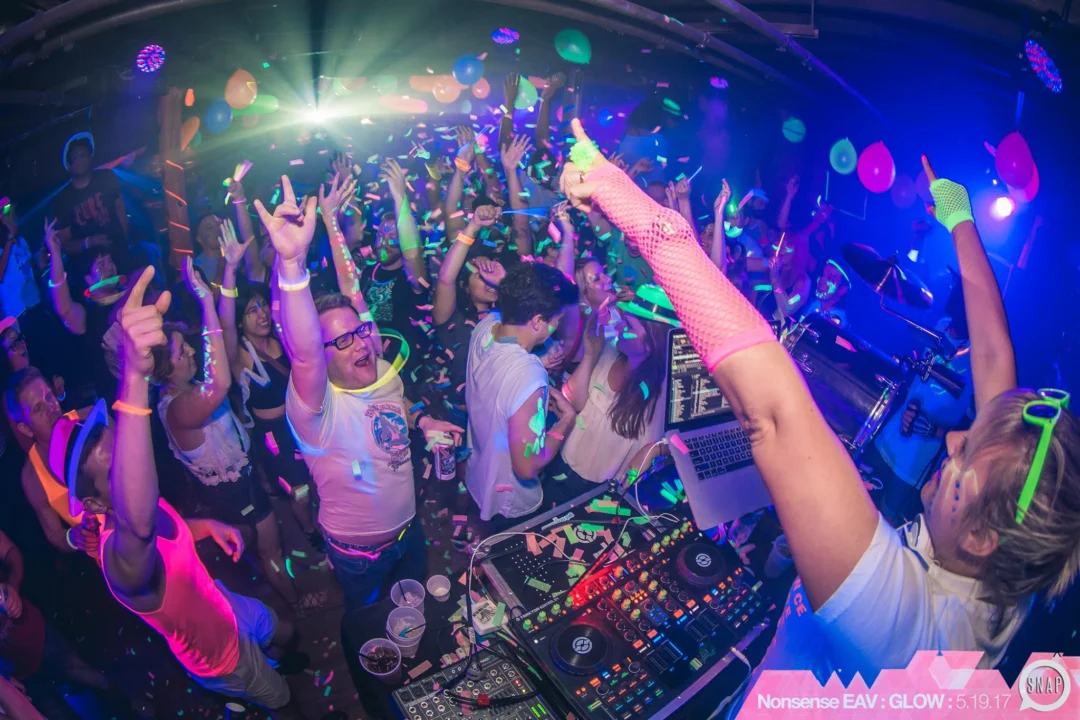 Nonsense EAV: GLOW Indie Dance Party - May 2017 at The Basement, East Atlanta. Something fun on the 3rd Friday of every month. Kimber is the DJ. Photos by Oh Snap! Tag your friends!