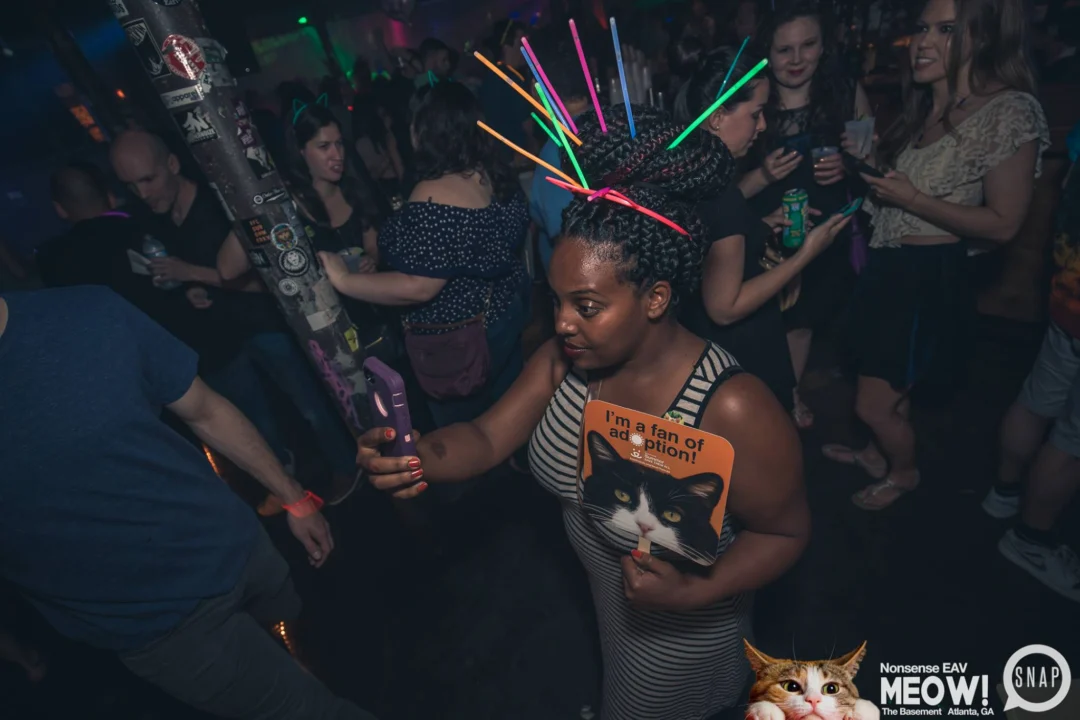 Nonsense EAV: MEOW! June 16 2017! Atlanta's Indie Pop Dance Party at The Basement! 3rd Friday of every month! Kimber is the Dj. Photos by Oh Snap!