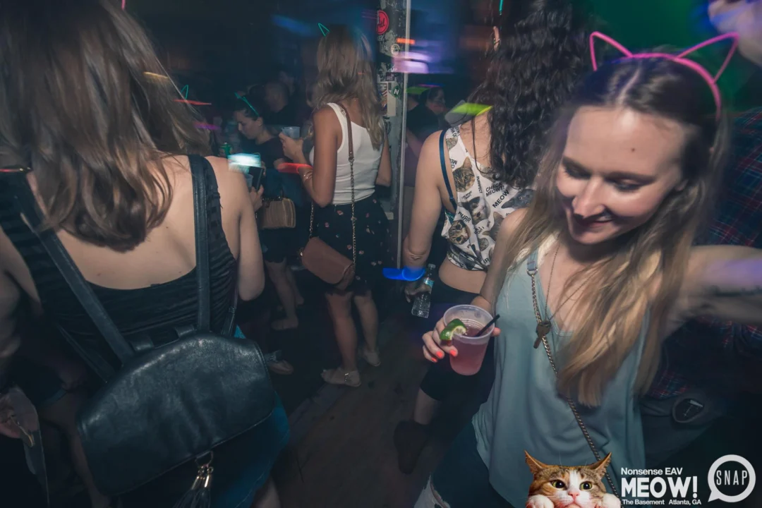 Nonsense EAV: MEOW! June 16 2017! Atlanta's Indie Pop Dance Party at The Basement! 3rd Friday of every month! Kimber is the Dj. Photos by Oh Snap!