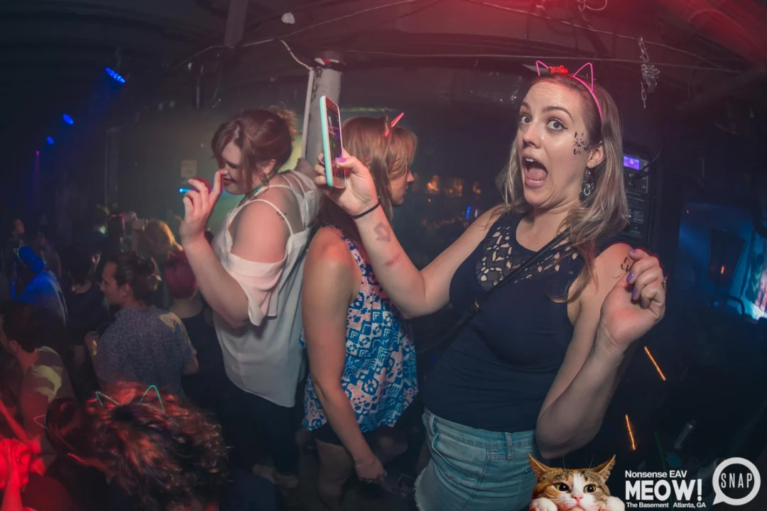 Nonsense EAV: MEOW! June 16 2017! Atlanta's Indie Pop Dance Party at The Basement! 3rd Friday of every month! Kimber is the Dj. Photos by Oh Snap!