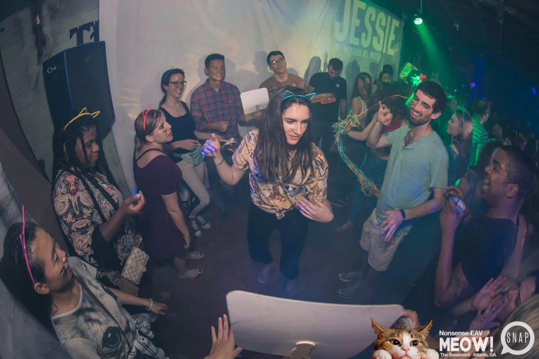 Nonsense EAV: MEOW! June 16 2017! Atlanta's Indie Pop Dance Party at The Basement! 3rd Friday of every month! Kimber is the Dj. Photos by Oh Snap!