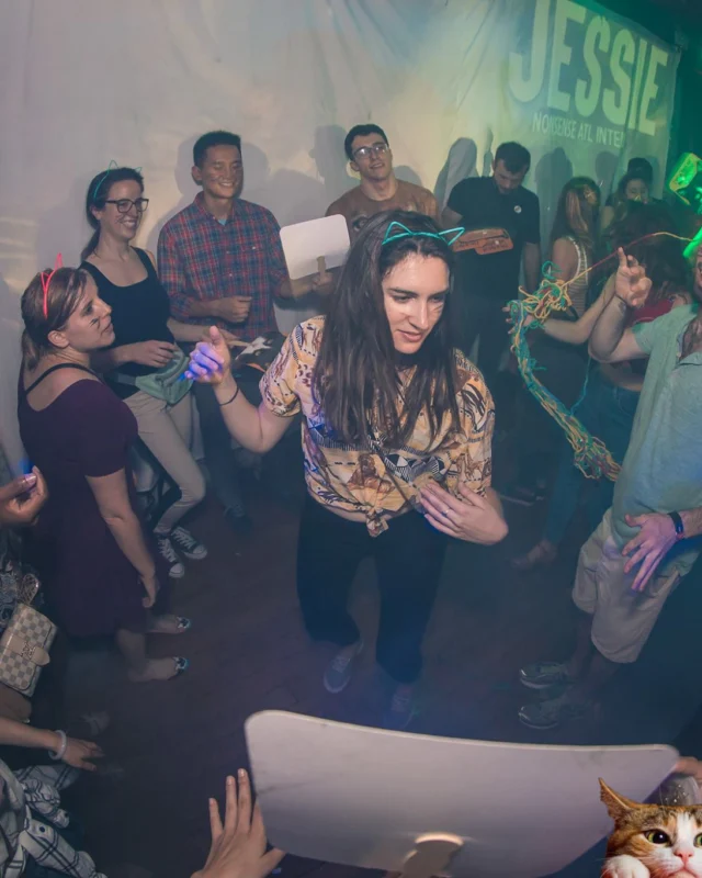Nonsense EAV: MEOW! June 16 2017! Atlanta's Indie Pop Dance Party at The Basement! 3rd Friday of every month! Kimber is the Dj. Photos by Oh Snap!