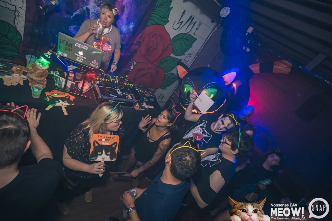 Nonsense EAV: MEOW! June 16 2017! Atlanta's Indie Pop Dance Party at The Basement! 3rd Friday of every month! Kimber is the Dj. Photos by Oh Snap!