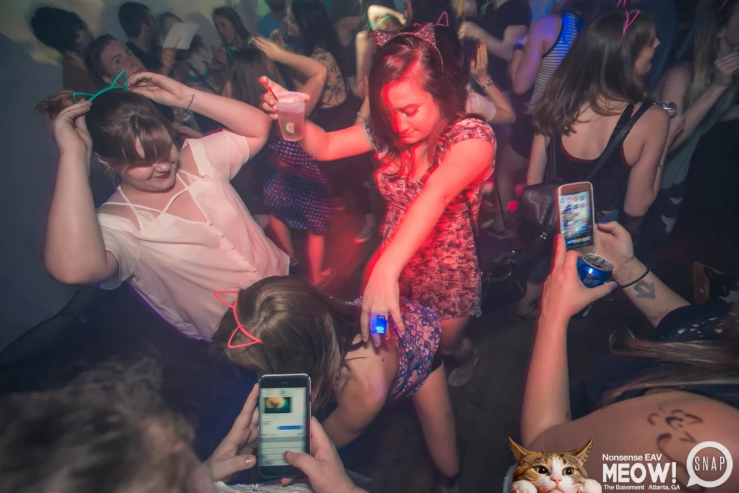 Nonsense EAV: MEOW! June 16 2017! Atlanta's Indie Pop Dance Party at The Basement! 3rd Friday of every month! Kimber is the Dj. Photos by Oh Snap!