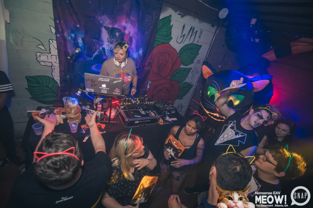 Nonsense EAV: MEOW! June 16 2017! Atlanta's Indie Pop Dance Party at The Basement! 3rd Friday of every month! Kimber is the Dj. Photos by Oh Snap!