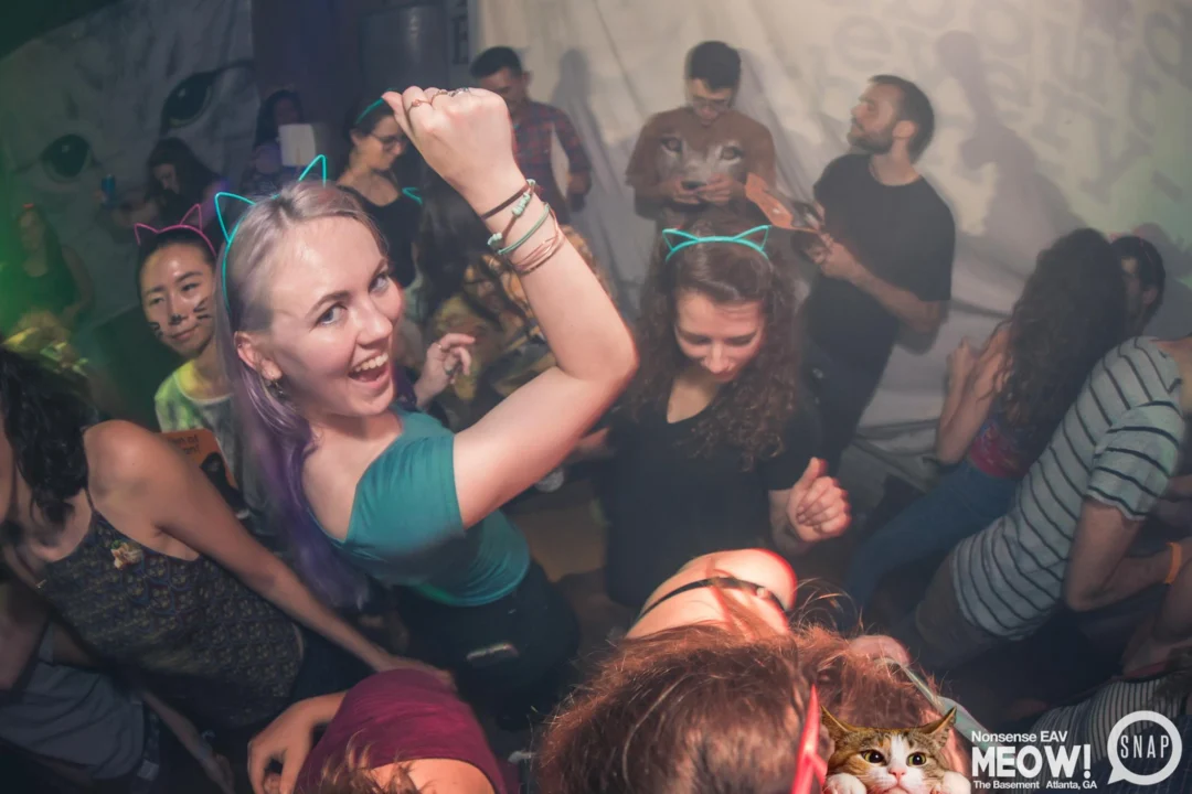 Nonsense EAV: MEOW! June 16 2017! Atlanta's Indie Pop Dance Party at The Basement! 3rd Friday of every month! Kimber is the Dj. Photos by Oh Snap!