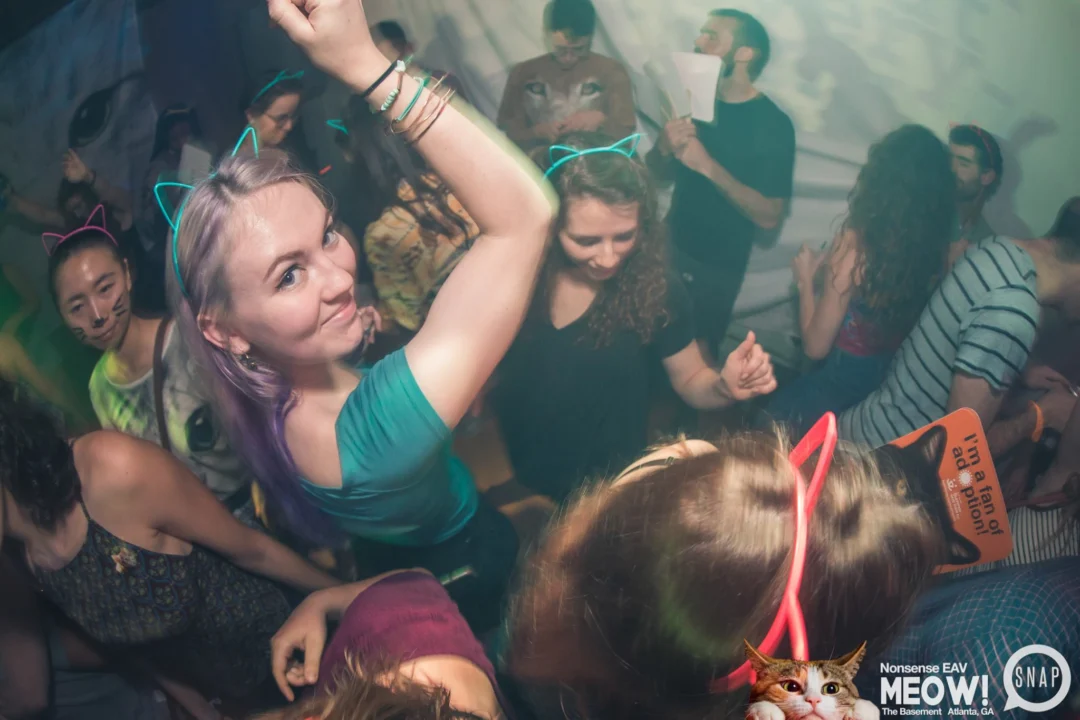 Nonsense EAV: MEOW! June 16 2017! Atlanta's Indie Pop Dance Party at The Basement! 3rd Friday of every month! Kimber is the Dj. Photos by Oh Snap!
