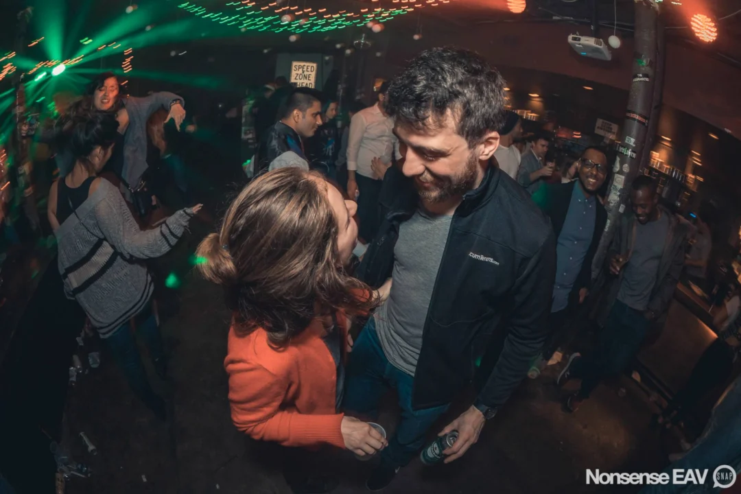 Nonsense Holiday Party 2017! Kimber + Fuller + Santa! It's Altanta's Indie Pop Dance Party! Tag your friends! Photo by Oh Snap/Fabeaux!