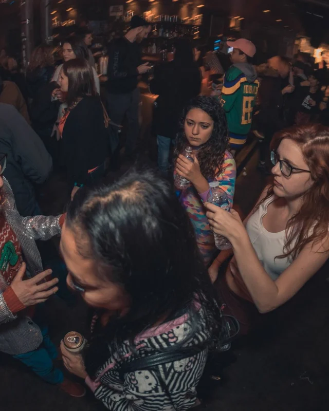 Nonsense Holiday Party 2017! Kimber + Fuller + Santa! It's Altanta's Indie Pop Dance Party! Tag your friends! Photo by Oh Snap/Fabeaux!