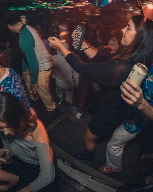 Nonsense Holiday Party 2017! Kimber + Fuller + Santa! It's Altanta's Indie Pop Dance Party! Tag your friends! Photo by Oh Snap/Fabeaux!