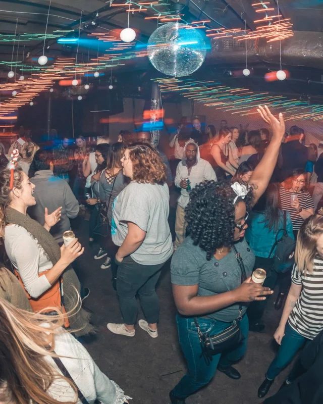 Nonsense Holiday Party 2017! Kimber + Fuller + Santa! It's Altanta's Indie Pop Dance Party! Tag your friends! Photo by Oh Snap/Fabeaux!