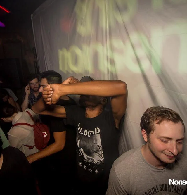 Nonsense EAV Indie Pop Dance Party - July 2017 at The Basement in EAV! Kimber is the DJ! We get ridiculous! Photo by Oh Snap!