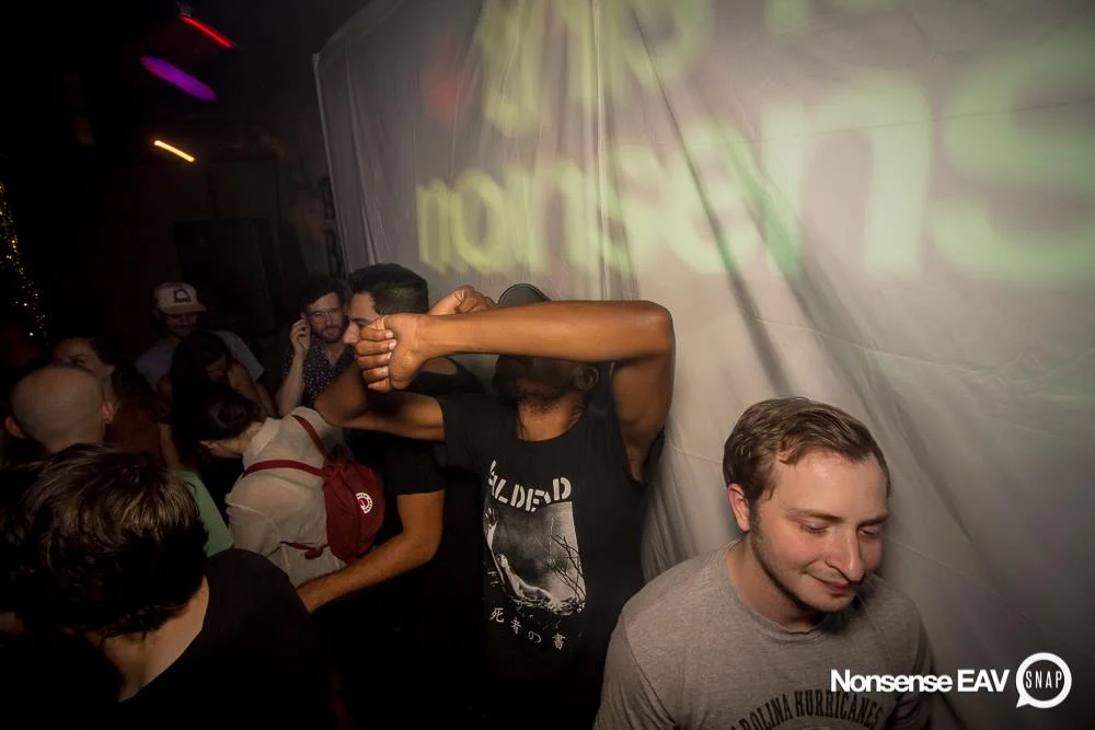 Nonsense EAV Indie Pop Dance Party - July 2017 at The Basement in EAV! Kimber is the DJ! We get ridiculous! Photo by Oh Snap!