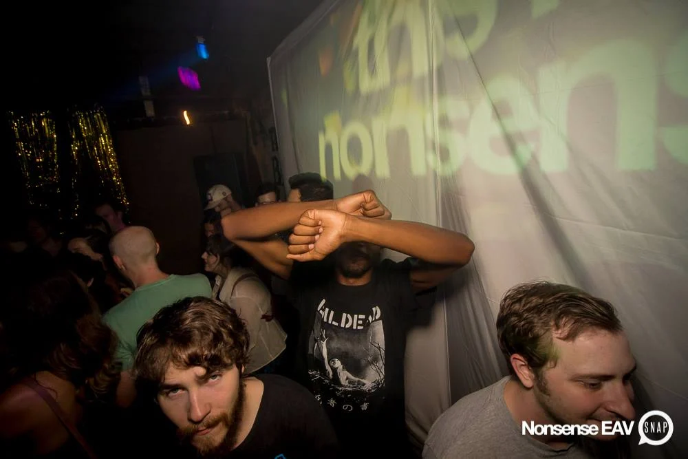 Nonsense EAV Indie Pop Dance Party - July 2017 at The Basement in EAV! Kimber is the DJ! We get ridiculous! Photo by Oh Snap!