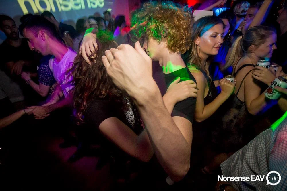 Nonsense EAV Indie Pop Dance Party - July 2017 at The Basement in EAV! Kimber is the DJ! We get ridiculous! Photo by Oh Snap!