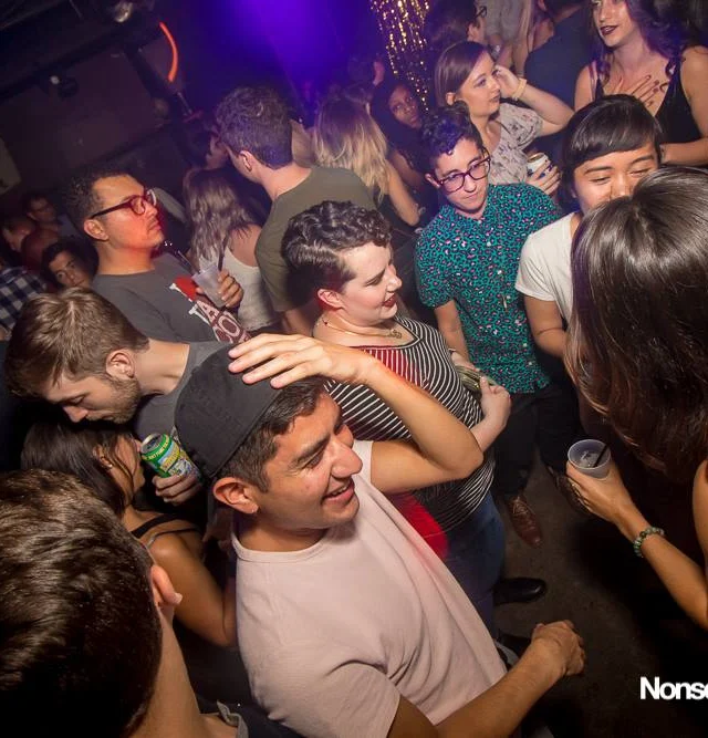 Nonsense EAV Indie Pop Dance Party - July 2017 at The Basement in EAV! Kimber is the DJ! We get ridiculous! Photo by Oh Snap!