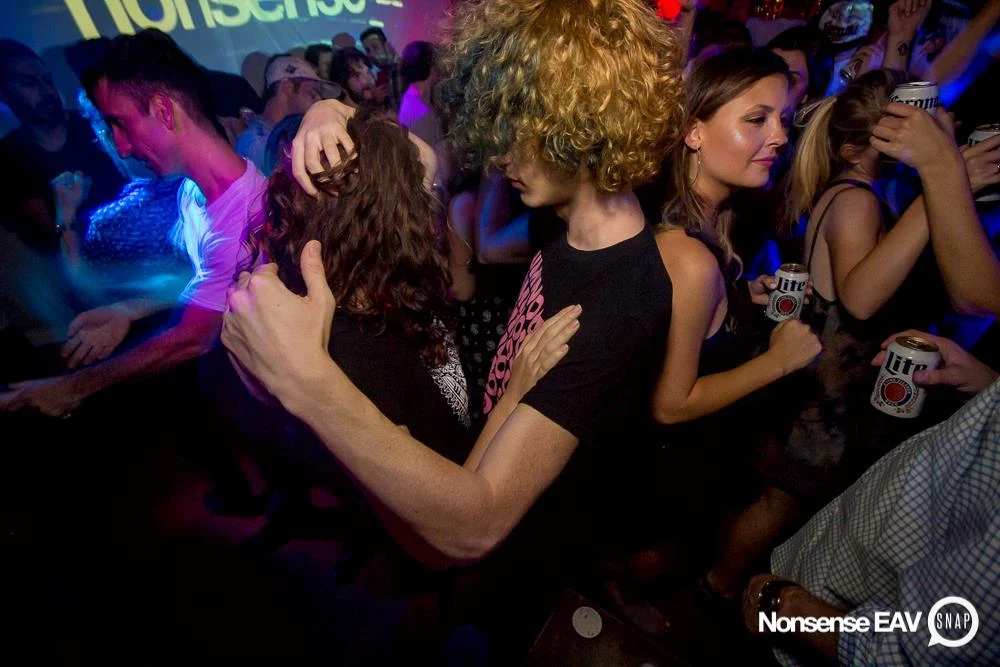 Nonsense EAV Indie Pop Dance Party - July 2017 at The Basement in EAV! Kimber is the DJ! We get ridiculous! Photo by Oh Snap!