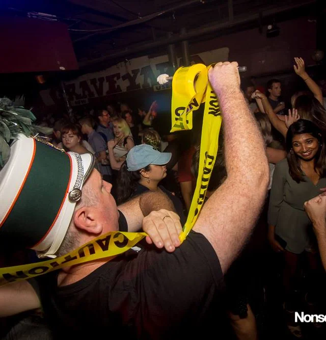 Nonsense EAV Indie Pop Dance Party - July 2017 at The Basement in EAV! Kimber is the DJ! We get ridiculous! Photo by Oh Snap!