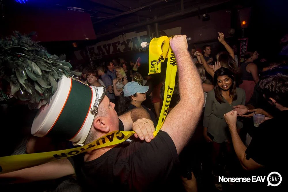 Nonsense EAV Indie Pop Dance Party - July 2017 at The Basement in EAV! Kimber is the DJ! We get ridiculous! Photo by Oh Snap!