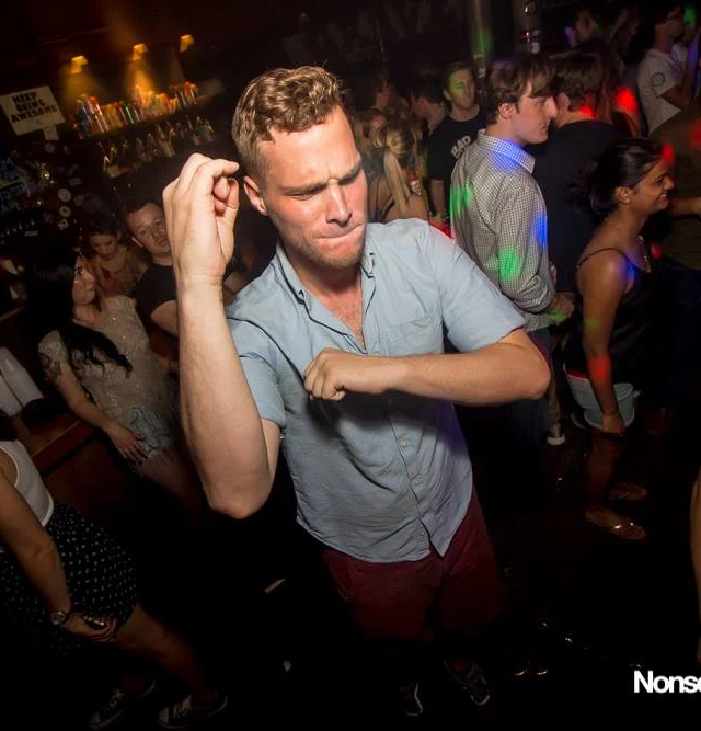 Nonsense EAV Indie Pop Dance Party - July 2017 at The Basement in EAV! Kimber is the DJ! We get ridiculous! Photo by Oh Snap!
