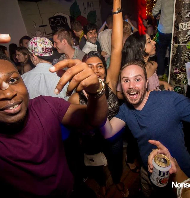 Nonsense EAV Indie Pop Dance Party - July 2017 at The Basement in EAV! Kimber is the DJ! We get ridiculous! Photo by Oh Snap!