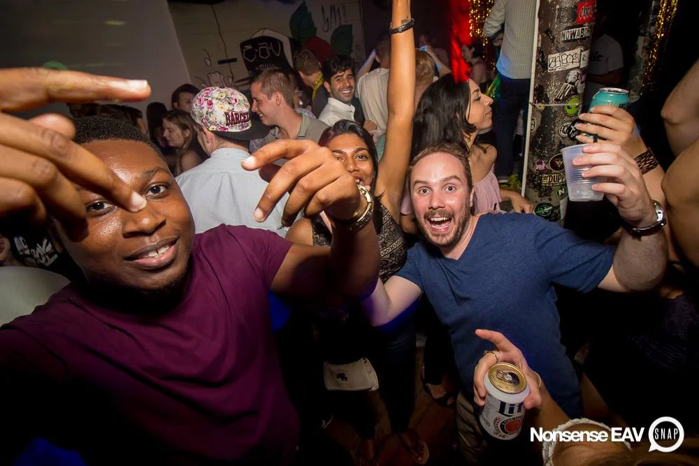 Nonsense EAV Indie Pop Dance Party - July 2017 at The Basement in EAV! Kimber is the DJ! We get ridiculous! Photo by Oh Snap!