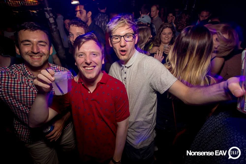 Nonsense EAV Indie Pop Dance Party - July 2017 at The Basement in EAV! Kimber is the DJ! We get ridiculous! Photo by Oh Snap!