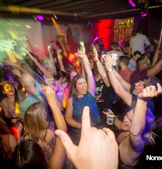 Nonsense EAV Indie Pop Dance Party - July 2017 at The Basement in EAV! Kimber is the DJ! We get ridiculous! Photo by Oh Snap!