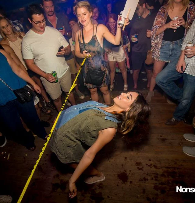 Nonsense EAV Indie Pop Dance Party - July 2017 at The Basement in EAV! Kimber is the DJ! We get ridiculous! Photo by Oh Snap!