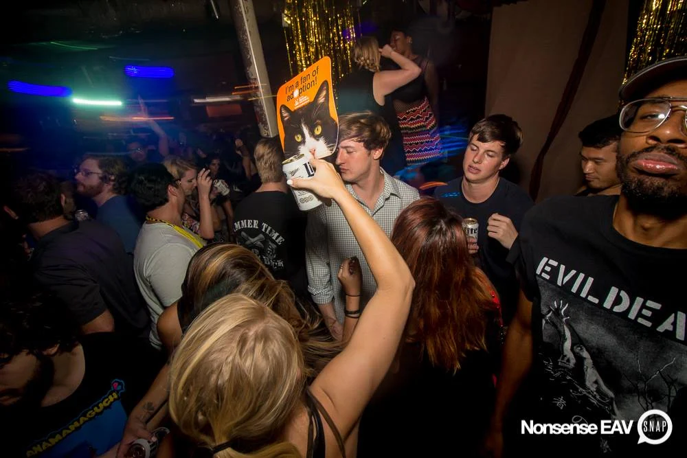 Nonsense EAV Indie Pop Dance Party - July 2017 at The Basement in EAV! Kimber is the DJ! We get ridiculous! Photo by Oh Snap!