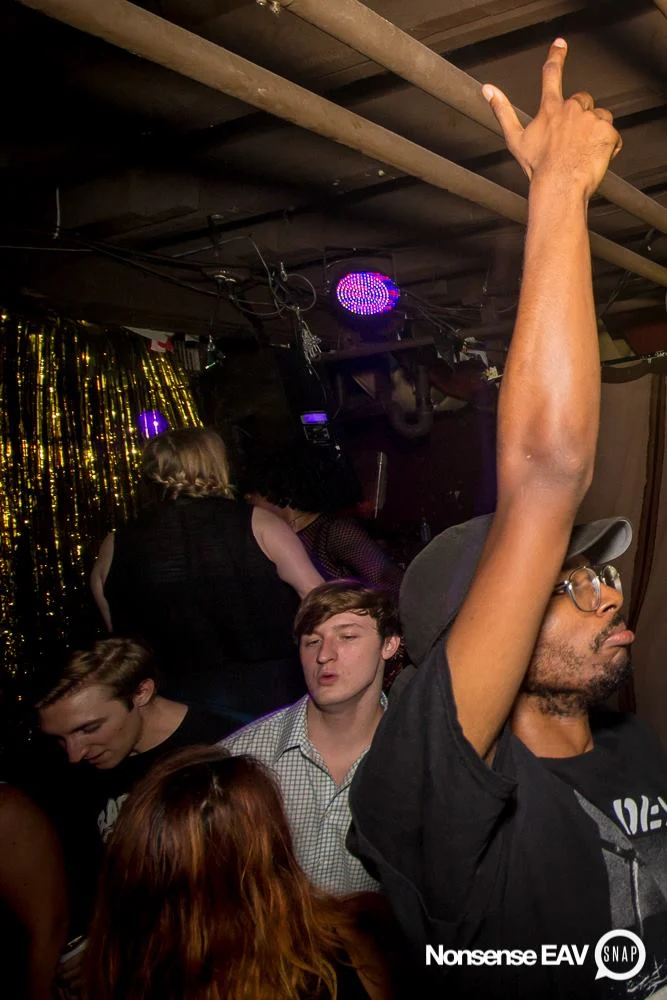 Nonsense EAV Indie Pop Dance Party - July 2017 at The Basement in EAV! Kimber is the DJ! We get ridiculous! Photo by Oh Snap!