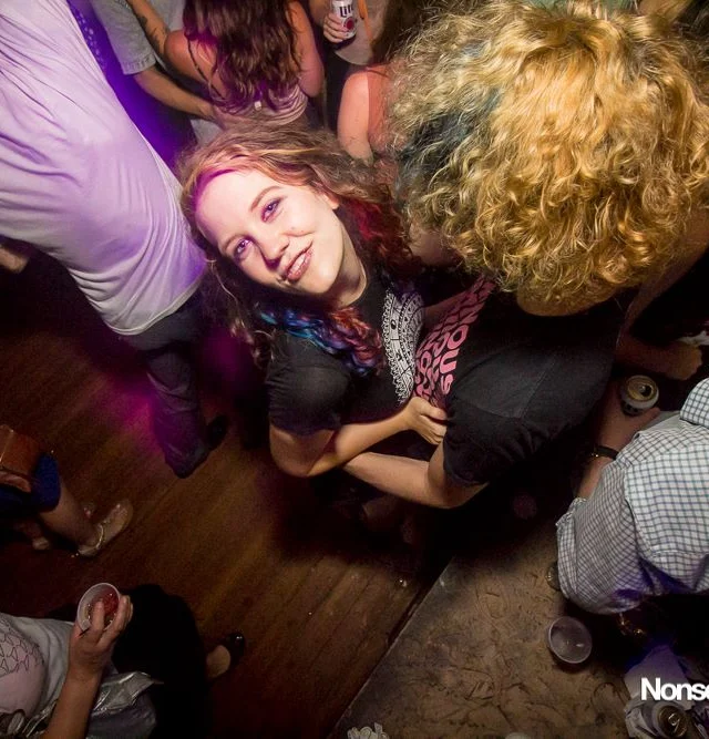 Nonsense EAV Indie Pop Dance Party - July 2017 at The Basement in EAV! Kimber is the DJ! We get ridiculous! Photo by Oh Snap!