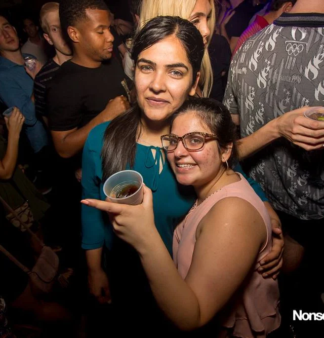 Nonsense EAV Indie Pop Dance Party - July 2017 at The Basement in EAV! Kimber is the DJ! We get ridiculous! Photo by Oh Snap!