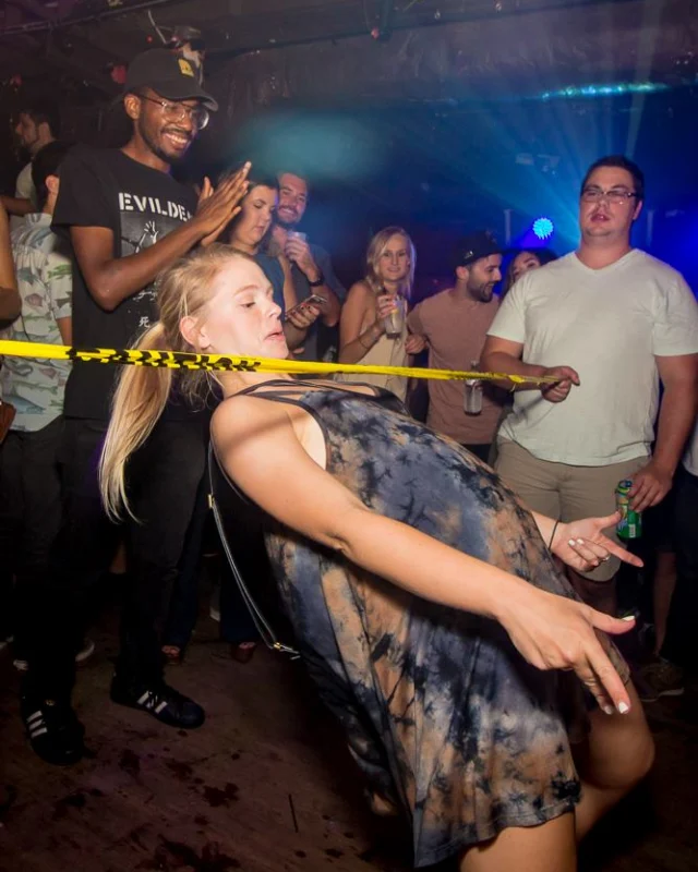 Nonsense EAV Indie Pop Dance Party - July 2017 at The Basement in EAV! Kimber is the DJ! We get ridiculous! Photo by Oh Snap!