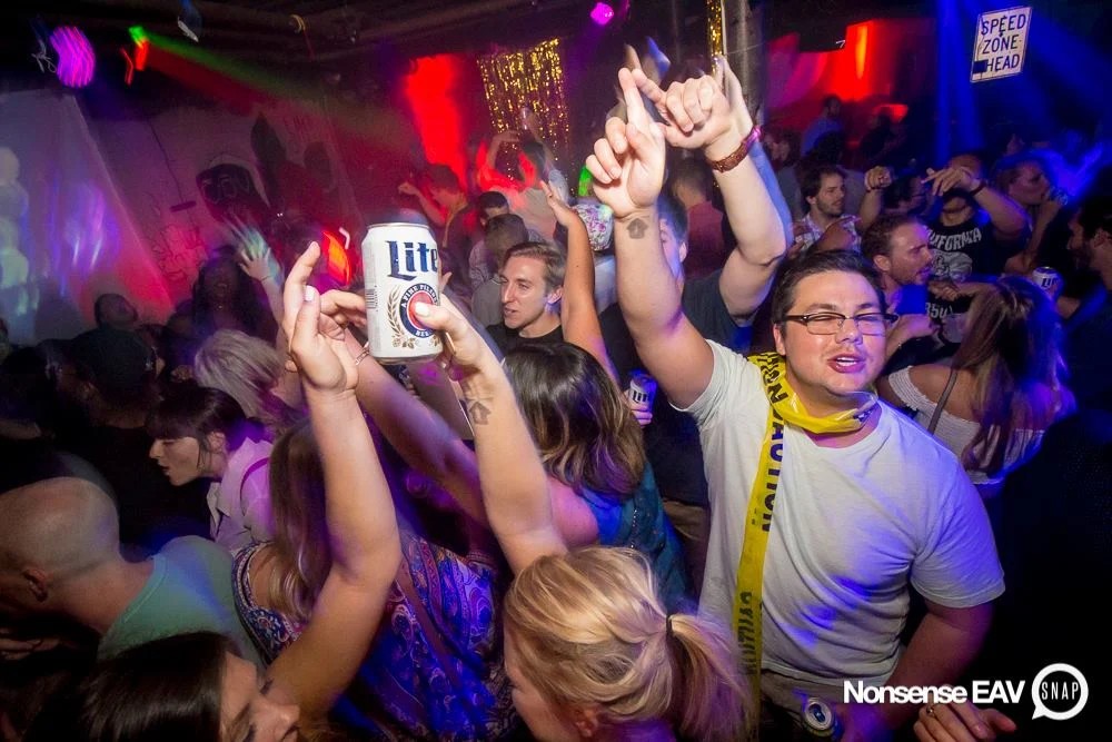 Nonsense EAV Indie Pop Dance Party - July 2017 at The Basement in EAV! Kimber is the DJ! We get ridiculous! Photo by Oh Snap!