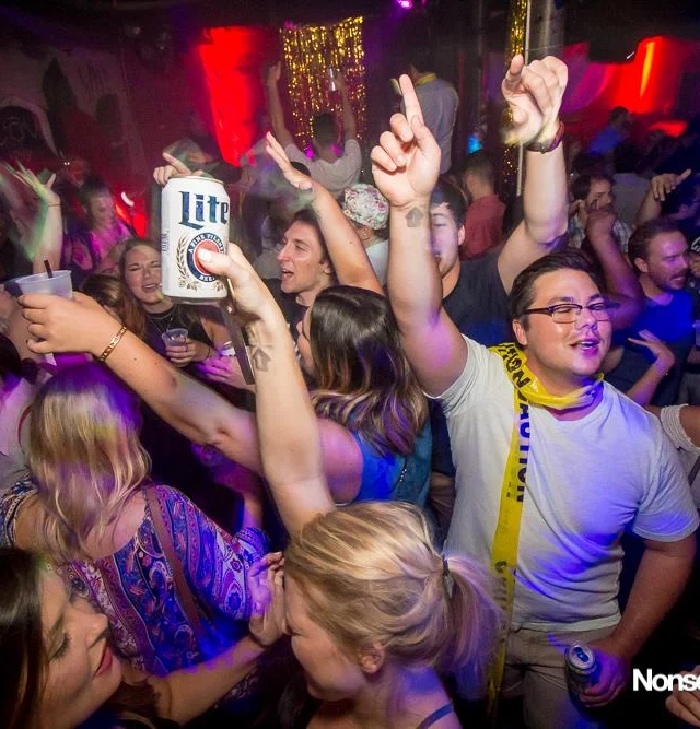Nonsense EAV Indie Pop Dance Party - July 2017 at The Basement in EAV! Kimber is the DJ! We get ridiculous! Photo by Oh Snap!